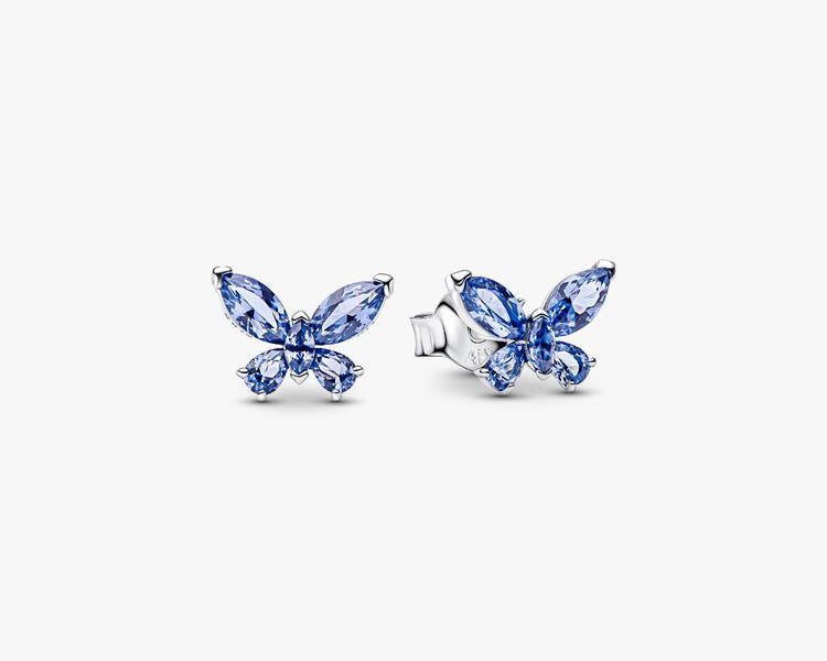 PANDORA - Boucle d'oreille Clous Papillon - Argent Massif