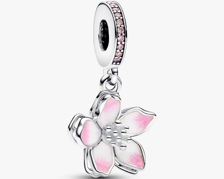 PANDORA - Charm Pendentif Fleur de Cerisier - Argent Massif