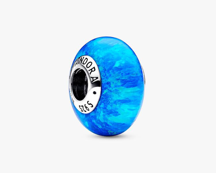 PANDORA - Charm Bleu Profond Océan Opalescent - Argent Massif