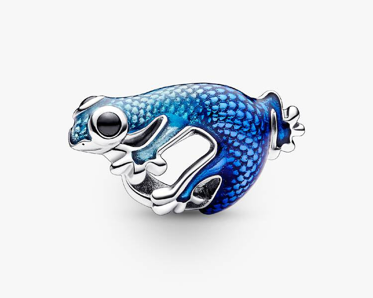 PANDORA - Charm Gecko Bleu Métalliqu - Argent Massif