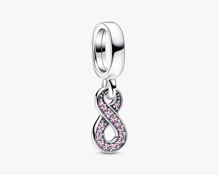 PANDORA - Charm Pendentif Symbole de l'Infini Scintillant - Argent Massif