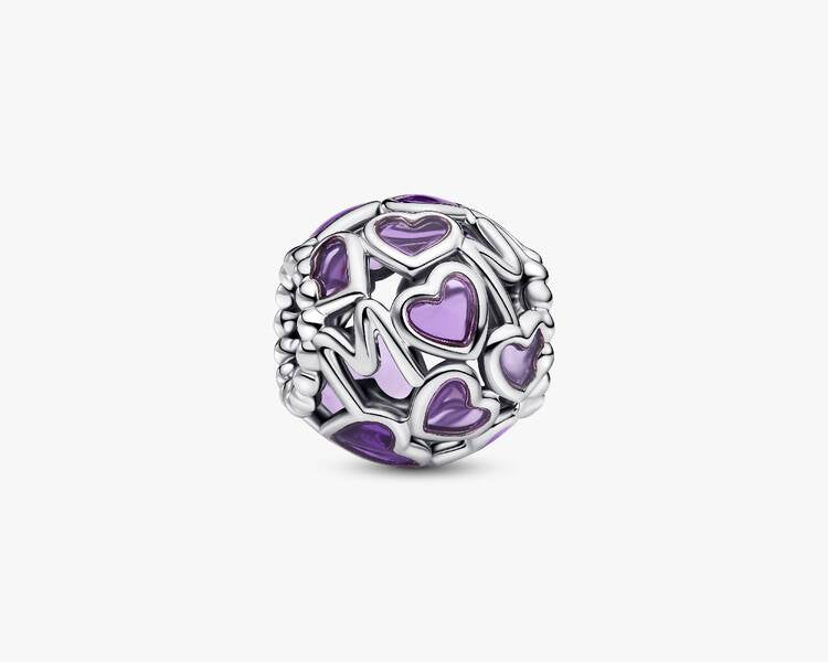 PANDORA - Charm Maman Cœurs Ajouré - Argent Massif