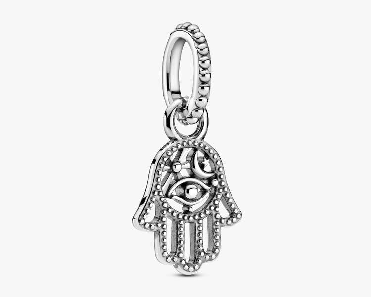 PANDORA - Charm Pendentif Main de Fatma Protectrice - Argent Massif