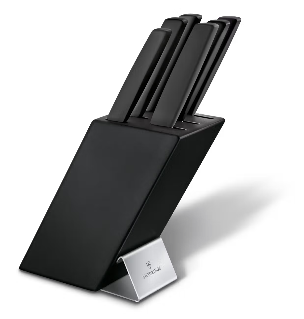 VICTORINOX - Bloc couteau cuisine - Swiss Modern Noir - 6 pièces - 22cm