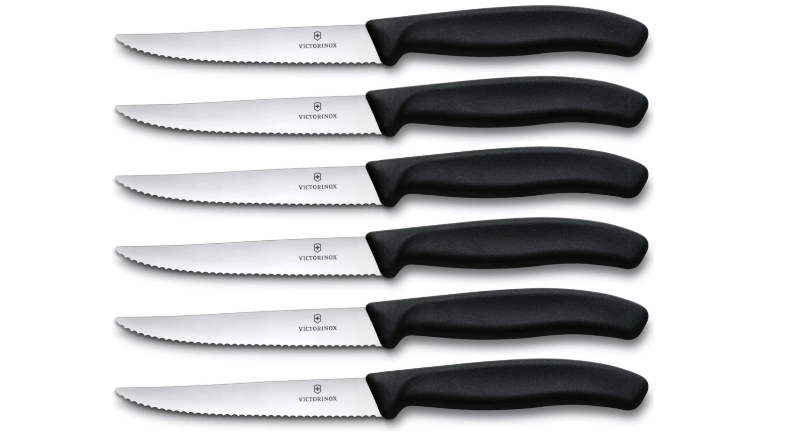 VICTORINOX - Set de couteaux à steak et à pizza Swiss Classic - 6 pièces - 11 cm