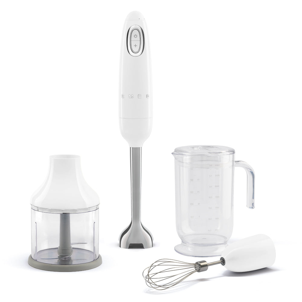 SMEG Mixeur plongeant avec accessoires HBF03WHEU - Blanc