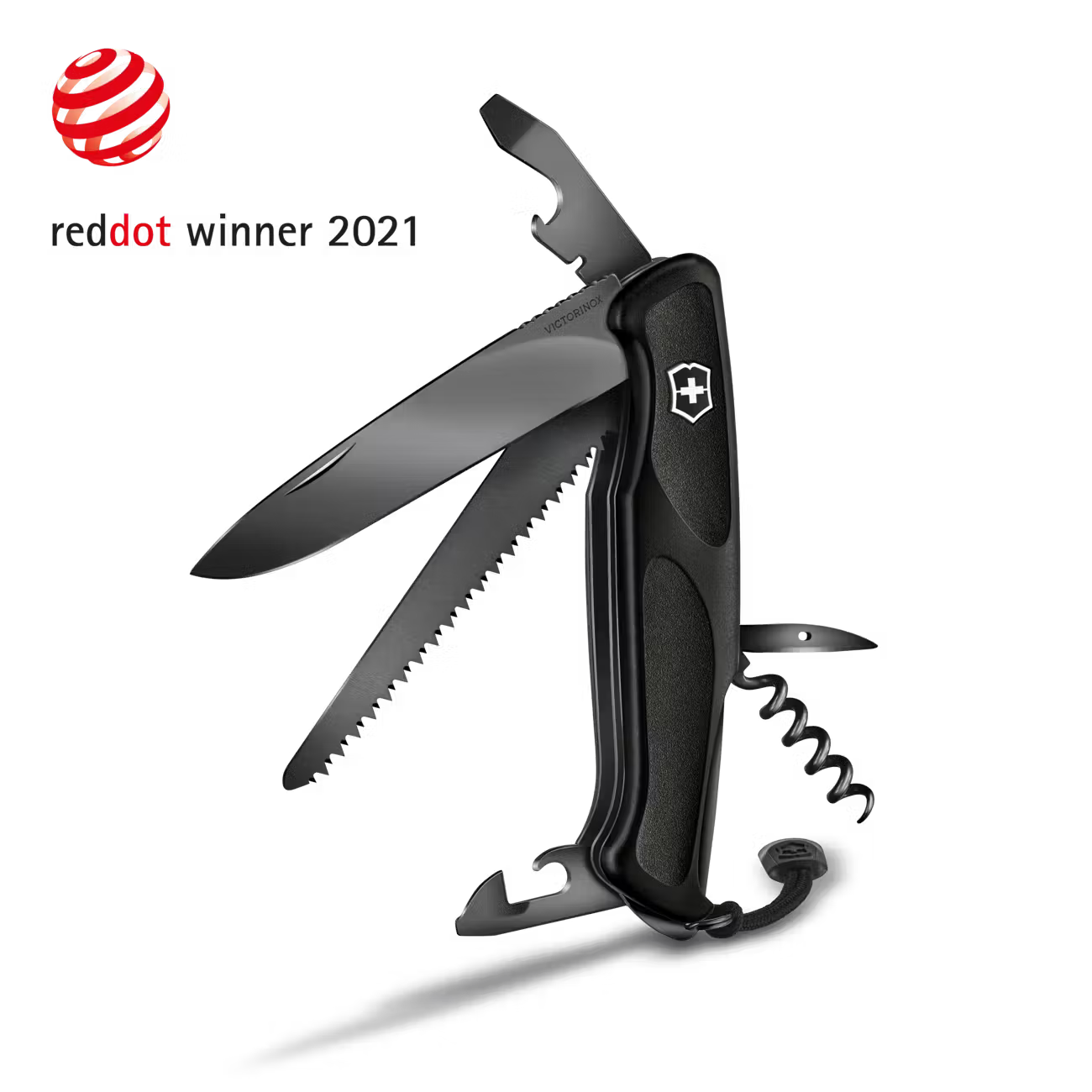VICTORINOX - Couteau Ranger 55 Grip - Onyx Black