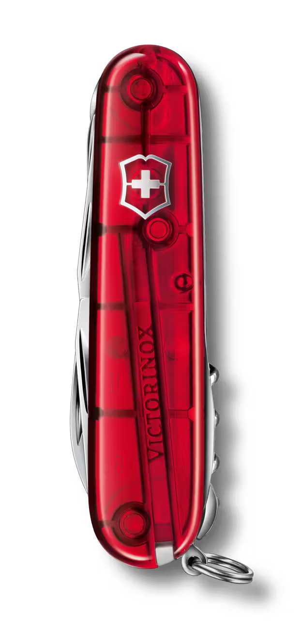 VICTORINOX - Couteau Huntsman - Rouge transparent