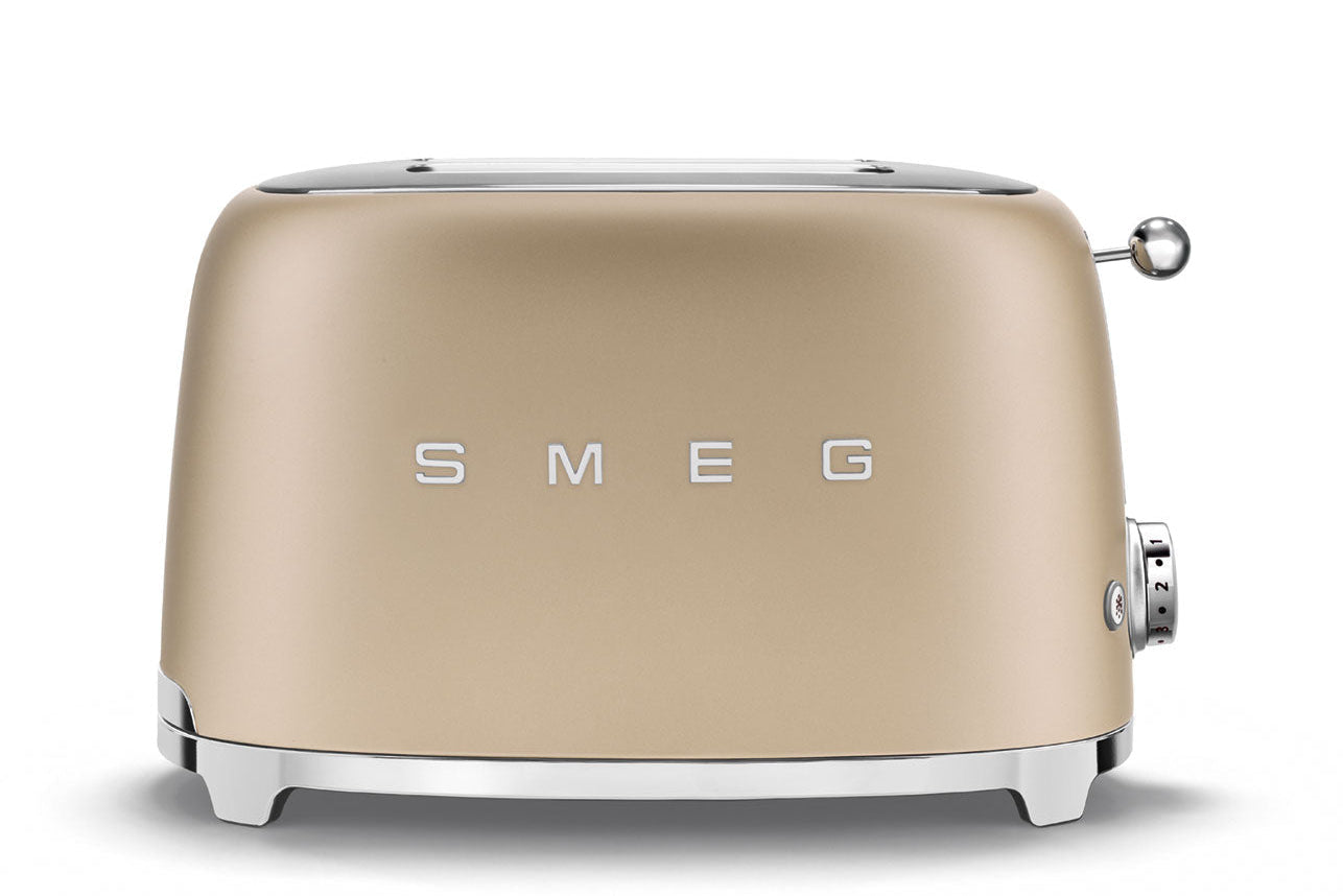 SMEG Grille-pain 2 tranches TSF01CHMEU – Or mat