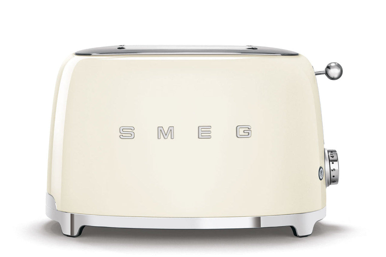 SMEG Grille-pain 2 tranches TSF01CREU - Crème