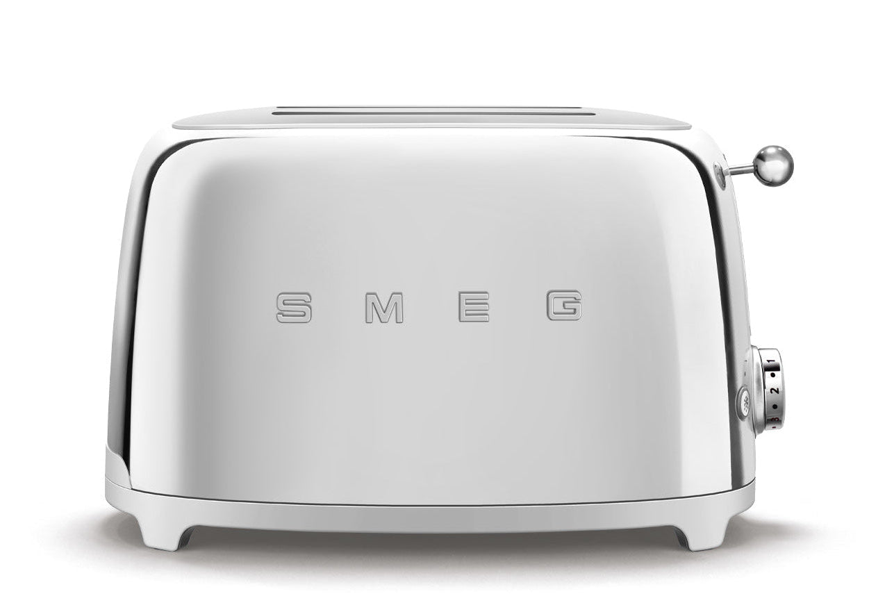 SMEG Grille-pain 2 tranches TSF01SSEU – Chromé