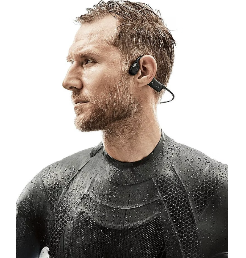 SHOKZ - Casque sans fil à oreilles libres OPENSWIM - NOIR