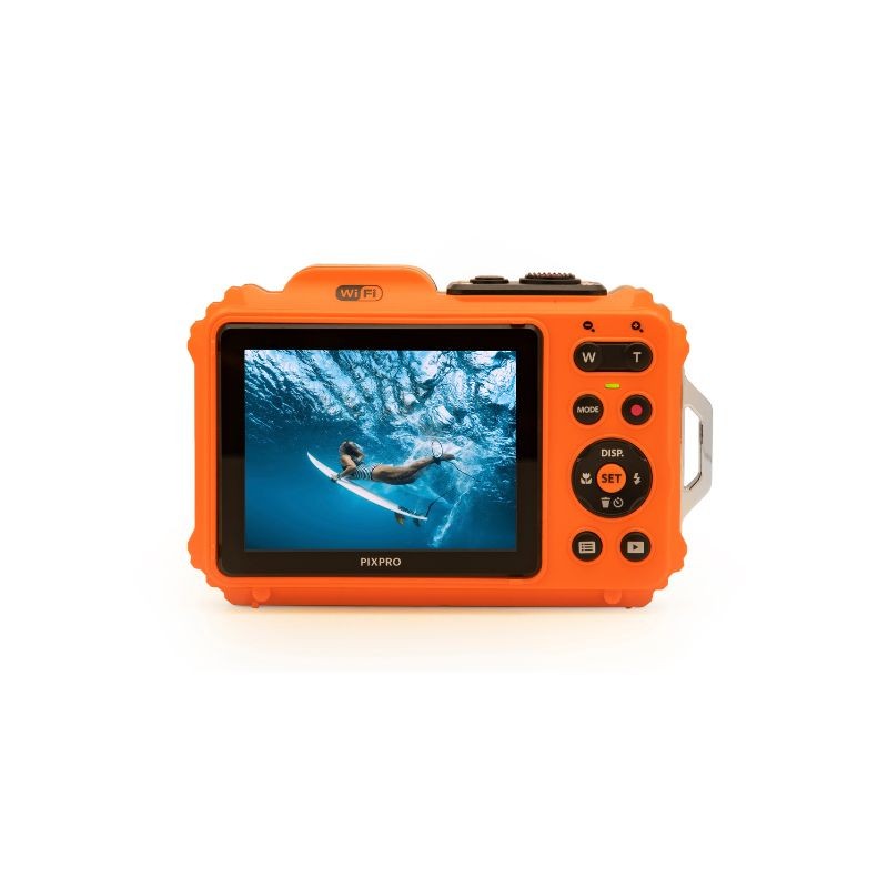 KODAK - APPAREIL PHOTO PIXPRO WPZ2 - ORANGE - PACK 2 BATTERIES + CARTE MICRO SD